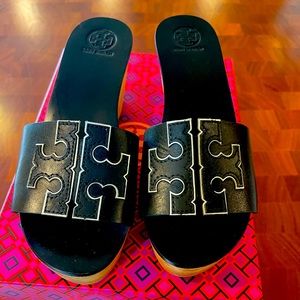 Tory Burch leather slides